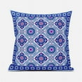 thumbnail image 1 of 16 x 16 in. Mandala Floral Tiles Broadcloth Indoor & Outdoor Blown & Closed Pillow - Blue & Purple, 1 of 1