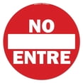 thumbnail image 1 of 16 x 16 in. Non-Slip Circle Vinyl Floor Decal - No Entre, 1 of 1