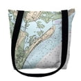 thumbnail image 1 of 16 x 16 in. Ocean City New Jersey Nautical Map Tote Bag - Medium, 1 of 1