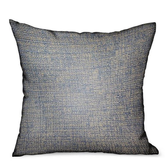 16 x 16 in. Oxford Blaze Blue Solid Luxury Outdoor & Indoor Throw Pillow