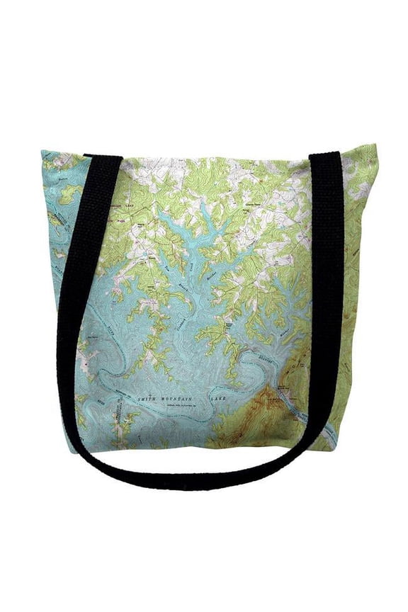 16 x 16 in. Smith Mountain Lake, VA III Nautical Map Medium Tote Bag
