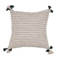 thumbnail image 1 of 16 x 16 in. Stripe Cotton Pillow, Green, 1 of 1