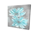 thumbnail image 1 of 16 x 16 in. Two Little Abstract Blue Flowers-Print on Canvas, 1 of 1