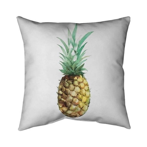 16 x 16 in. Watercolor Pineapple-Double Sided Print Indoor Pillow Cover