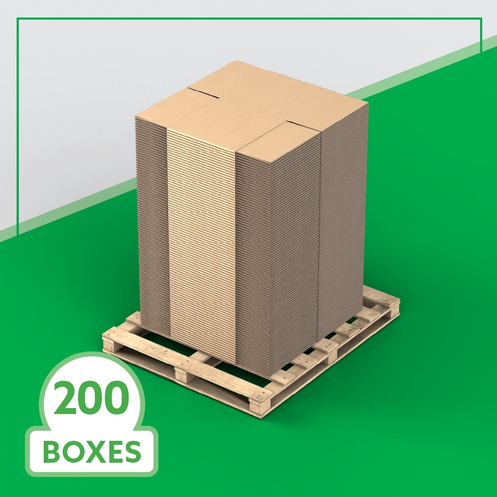 16" x 16" x 16" Bulk Boxes for Shipping, Mailing, Packing, Packaging and Storage, 200-CT Pallet
