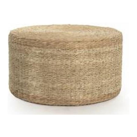 16 x 16 x 16 in. Woven Cube Ottoman, Brown