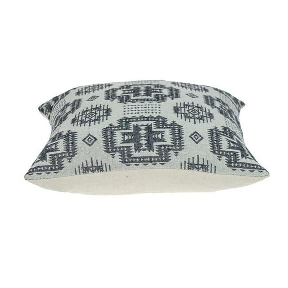 16 x 16 x 5 in. Gray Aztec Design Throw Pillow