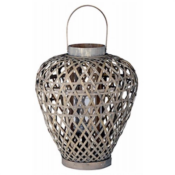 16 x 18 in. Waterfall Coconio Wood Lattice Lantern