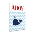 thumbnail image 1 of 16" x 20" Chevron Whale II By Tamara Robinson Print on Canvas Fabric Multi-Color, 1 of 2