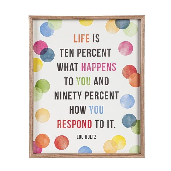 16" x 20" Framed Wood Wall Art Confetti