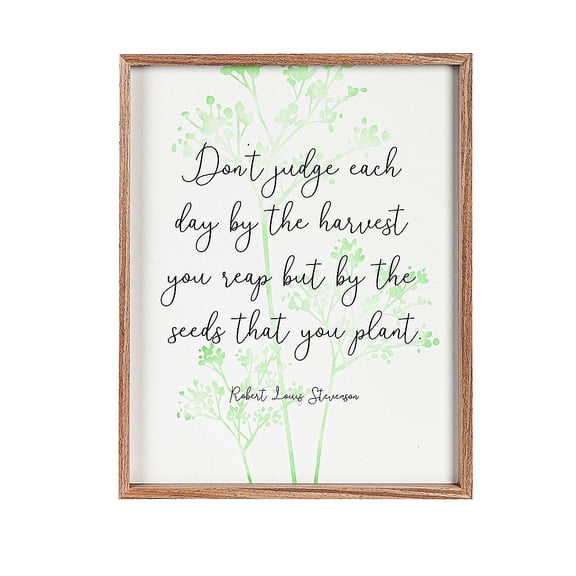 16" x 20" Framed Wood Wall Art Inspirational Robert Louis Stevenson