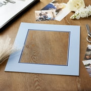 16" x 20" Military Blue Double Mat with 11" x 14" Opening by Studio Décor - Acid Free Mat Board for Pictures - Documents - Certificates - Artwork - and Prints - 1 Pack