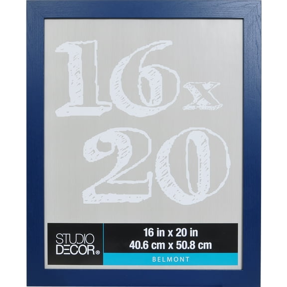 16" x 20" Sapphire Blue Belmont Picture Frame by Studio Decor - Includes Pre-attached Hanging Hardware - Horizontal or Vertical Display - 1 Pack