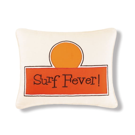 Surf Fever Embroidered Accent Throw Pillow, 16" x 20"