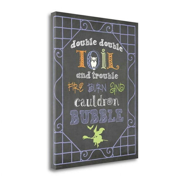 16" x 20" Toil And Trouble By Jo Moulton - Print on Canvas Fabric Multi-Color
