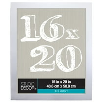 16" x 20" White Belmont Picture Frame by Studio Décor - Includes Pre-attached Hanging Hardware - Horizontal or Vertical - MDF - Bulk 4 Pack