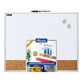 thumbnail image 1 of 16 x 20 in. Aluminum Framed Magnetic Dry Erase & Cork Combo Board, 1 of 1