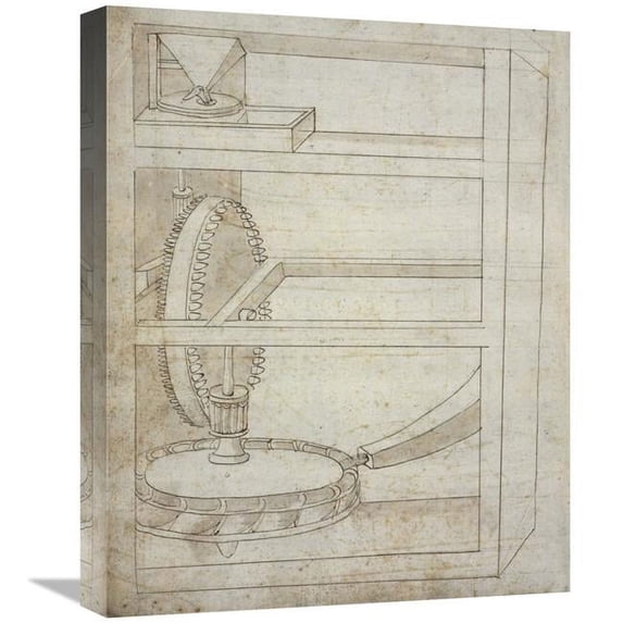 16 x 20 in. Folio 2 - Mill Art Print - Francesco Di Giorgio Martini