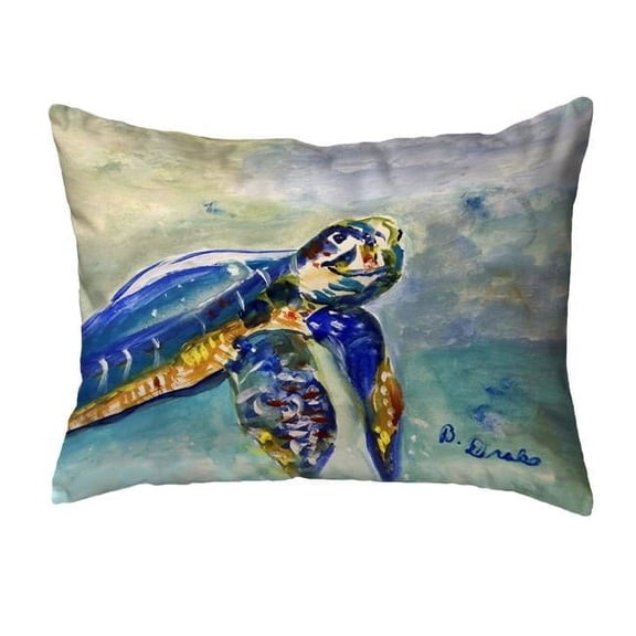 16 x 20 in. Happy Sea Turtle No Cord Pillow