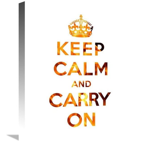 16 x 20 in. Keep Calm & Carry on - Texture I Art Print - The British Ministry of Information