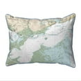 thumbnail image 1 of 16 x 20 in. Lake Borgne & Approaches, LA Nautical Map Large Corded Indoor & Outdoor Pillow, 1 of 1