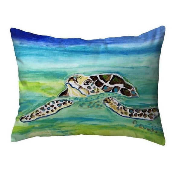 16 x 20 in. Sea Turtle Surfacing Noncorded Pillow, Large