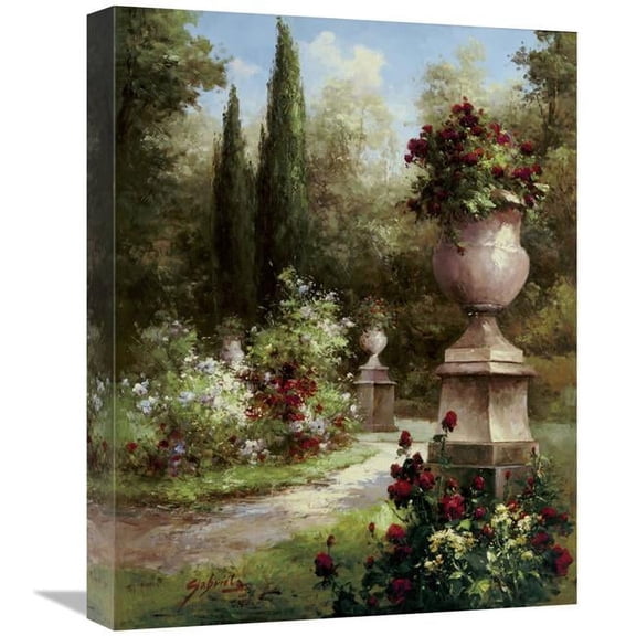 16 x 20 in. Secret Garden Path Art Print - Gabriela
