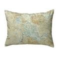 thumbnail image 1 of 16 x 20 in. Winnipesaukee, NH Nautical Map Noncorded Indoor & Outdoor Pillow, 1 of 1