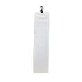 thumbnail image 1 of 16" x 22" Tri-Fold Looped Polyester Waffle Golf Towel with Swivel Clip for Golf Bag - White, 1 of 1