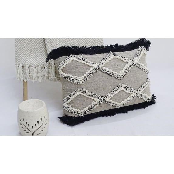 16"x 22" Tuffted Decorative Pillow for Living Room