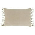 thumbnail image 1 of 16 x 23 in. Down Filled Tassel Oblong Throw Pillow, Natural, 1 of 1