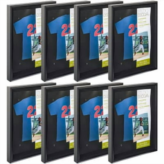 16" x 24" Black Shadow Box by Studio Decor - Memory Box Display Case for Keepsakes - Mementos - Memorabilia - Bulk 8 Pack