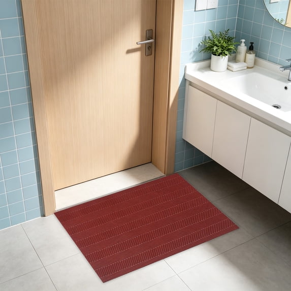 16" x 24" Front Door Mat Indoor Outdoor, Low Profile Welcome Doormat for Entrance, Waterproof All-Weather Entry Rug for High Traffic Area