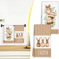 thumbnail image 1 of 16" x 24" Happy Easter Kitchen Dish Towels Set of 2, Bunny Rabbit Colorful Plaid Hand Towels Drying Baking Cooking Cloth, Spring Eucalyptus Leaves Farmhouse Home Kitchen Decor, A1-M, 1 of 9