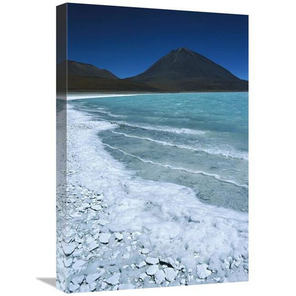 16 x 24 in. Arsenic-Laden Laguna Verde & Licancabur Volcano, Bolivia Art Print - Tui De Roy