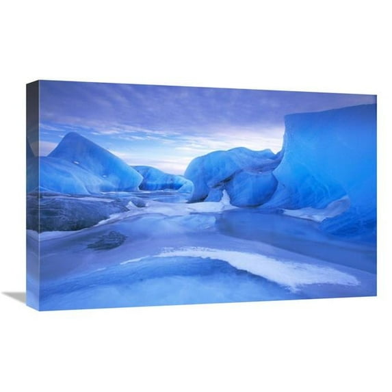 16 x 24 in. Blue Icebergs, Iceland Art Print - Jan Vermeer