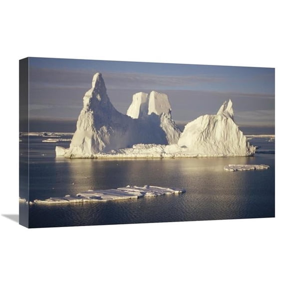 16 x 24 in. Castellated Iceberg, Edward VIii Bay, Kemp Coast, East Antarctica Art Print - Tui De Roy