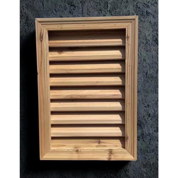 16 x 24 in Cedar Wood Gable Vent Louver Attic Vent with Screen