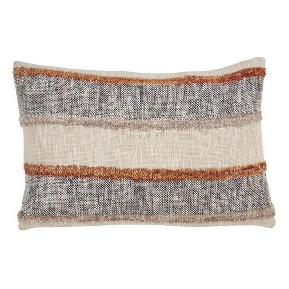 16 x 24 in. Horizontal Striped Design Pillow Cover, Multi Color