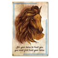 thumbnail image 1 of 16 x 24 in. Horse Trust Vintage Metal Sign, 1 of 1