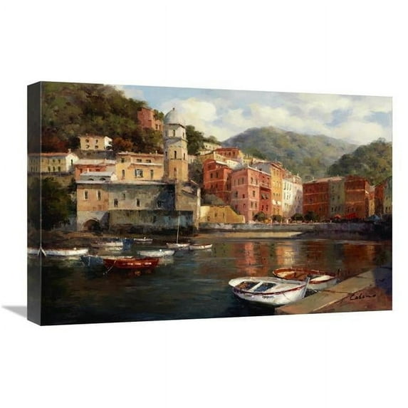 16 x 24 in. Serenity At Harbor Art Print - Catano