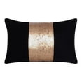 thumbnail image 1 of 16 x 24 in. Striped Polyester Zippered Pillow with Beads, Black, 1 of 1