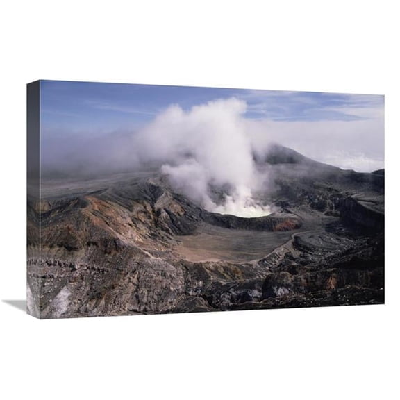16 x 24 in. Sulphur Pool & Crater, Poas Volcano National Park, Costa Rica Art Print - Gerry Ellis