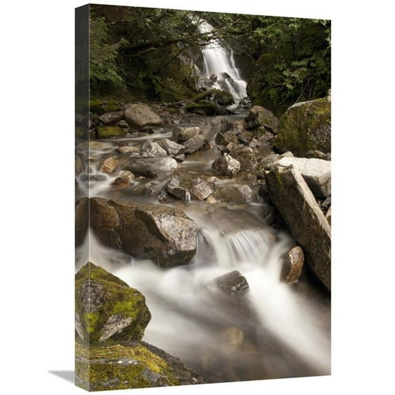 16 x 24 in. Unnamed Waterfall Along South Tongass Highway, Ketchikan, Alaska Art Print - Matthias Breiter
