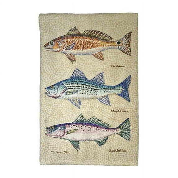 16 x 25 in. Creek Fish Kitchen Towel