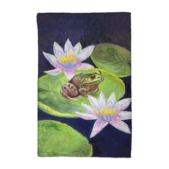 16 x 25 in. Frog & Lily Kitchen Towel