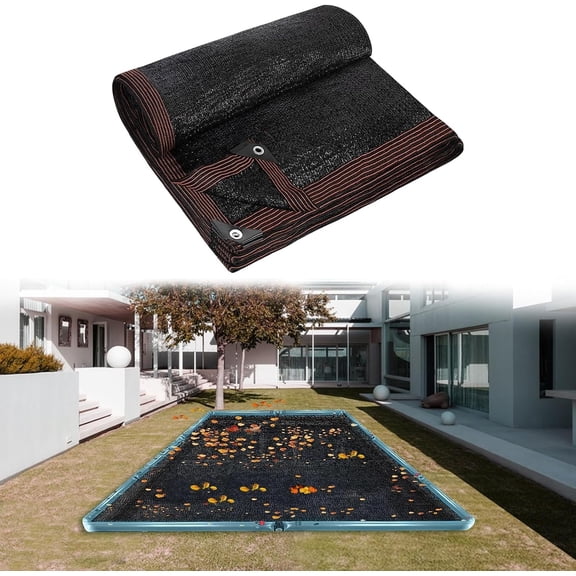 16 x 26FT Pool Leaf Net Cover, Thicken Rectangle Leaf Netting for Inground and Above Ground Swimming Pools Cover with Reinforced Gromments,Winter Above Ground Pool Screen Cover, Catching Leaves