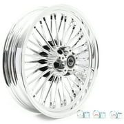 16x 3.5 Chrome Fat Spoke Rear Cast Wheel for Harley Dyna Softail Touring Bagger Road King Glide