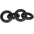 thumbnail image 1 of 16" x 3" Black Aluminum Chain Sculpture, by DecMode, 1 of 7