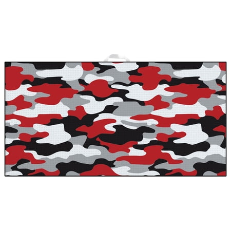16 x 32 Hi Def Microfiber - Red/Black Camo